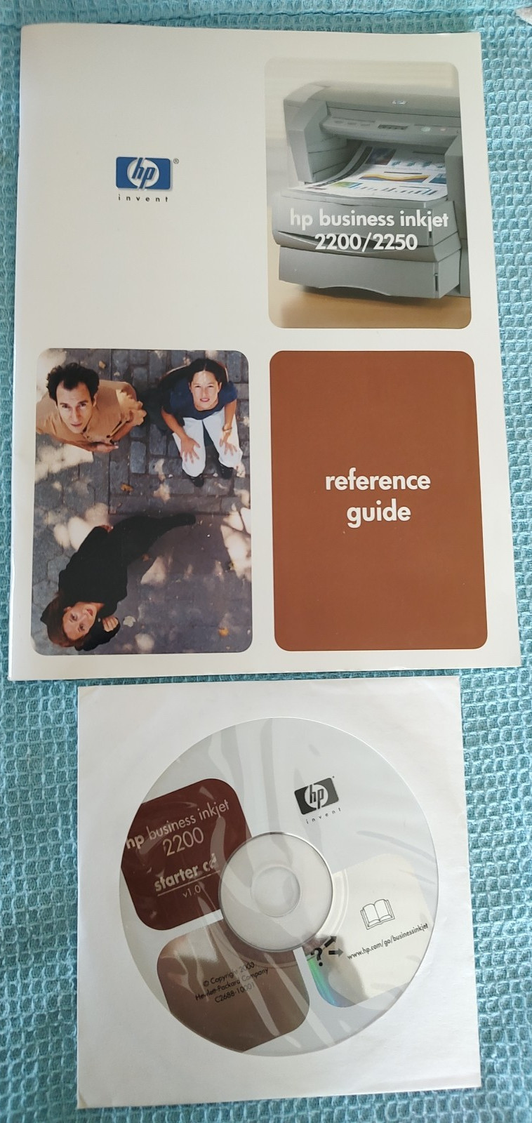 HP BUSINESS INKJET 2200/2250 REFERENCE GUIDE & BUSINESS INKJET 2200 STARTER CD
