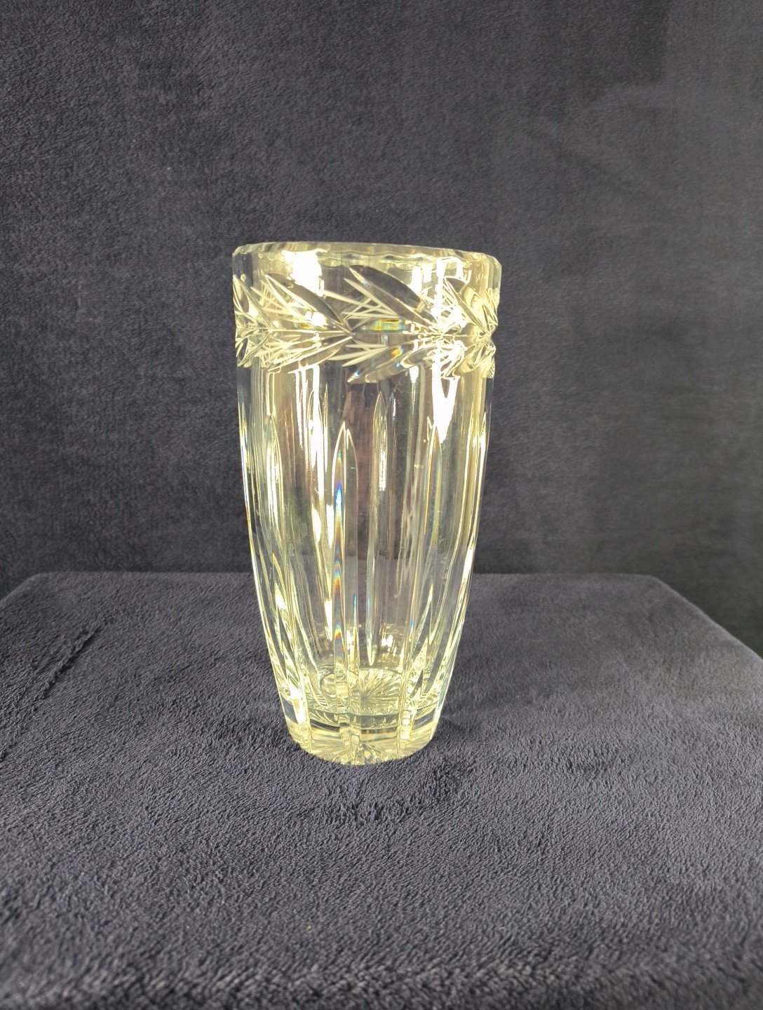 Godinger 24% Shannon Lead Crystal Vase Designed In Ireland 8” Tall 