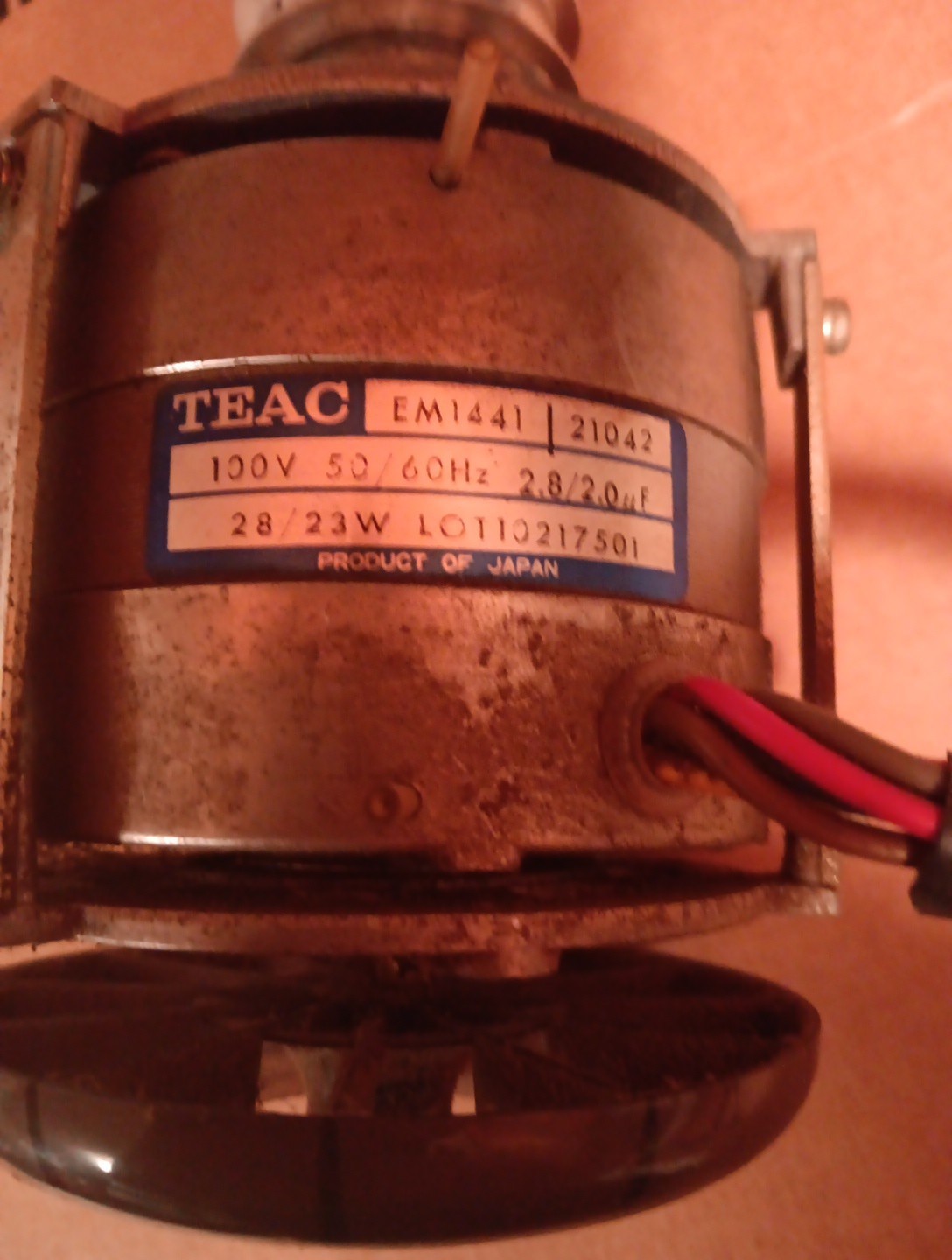 TEAC A-4010 GSL Reel to Reel Capstan Motor EM1441 Tested & Working