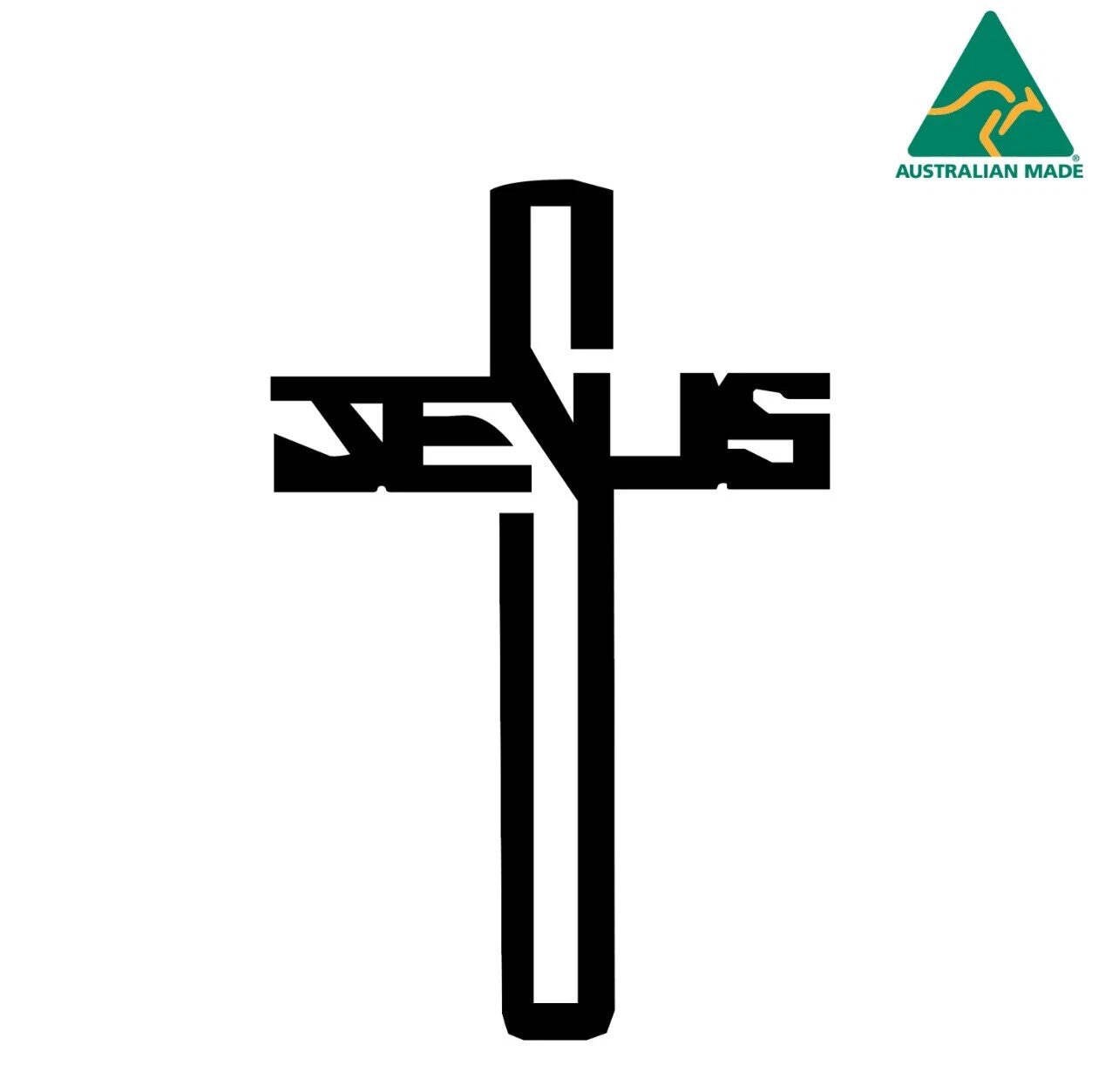 Jesus Cross Christian Die Cut Vinyl Decal