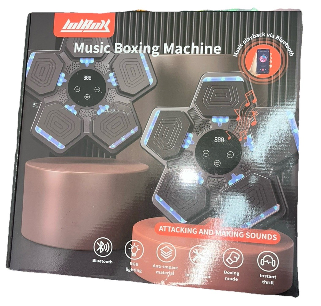 LOLBOX 2025 Music Boxing Machine with Boxing Gloves