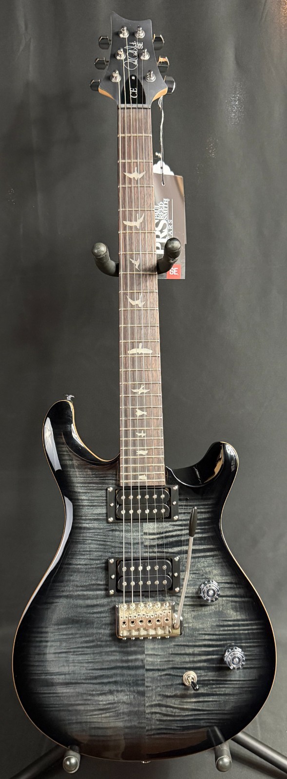 PRS SE CE 24 Maple Top Electric Guitar Charcoal Burst Finish w/ Gig Bag