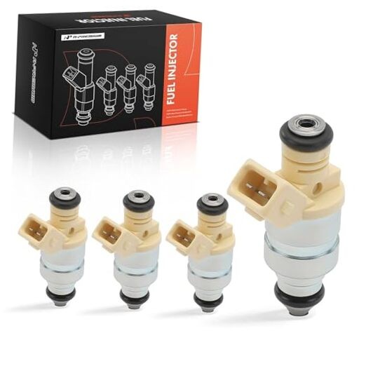  2 Holes Fuel Injectors Set of 4 Compatible with Mini R52/R53 Series Cooper 