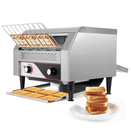 Commercial Conveyor Toaster 1900W 450 Slices/Hr Countertop Toaster Oven
