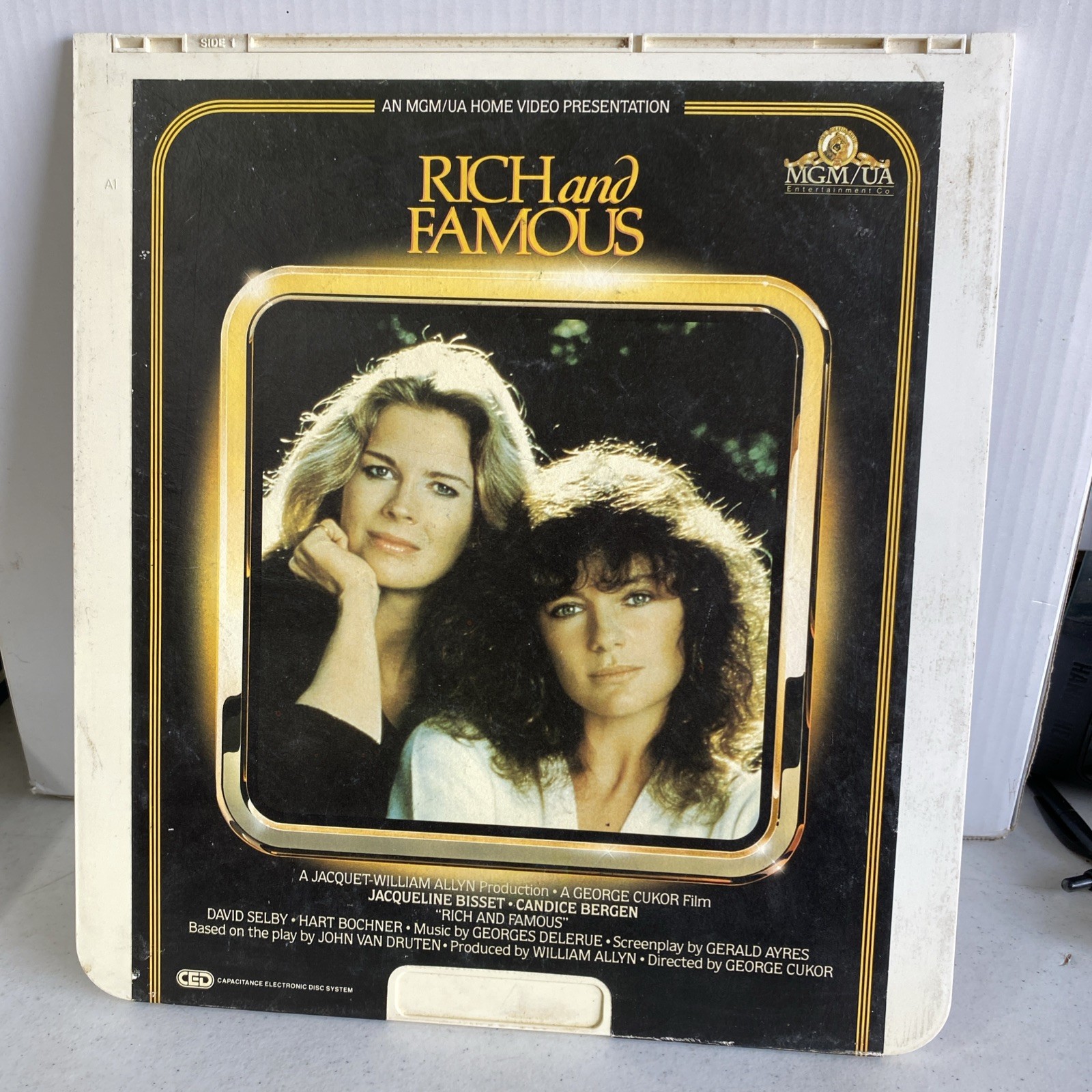Rich and Famous CED Movie VideoDisc MGM Jacquelin Bisset Candice Bergen 1982