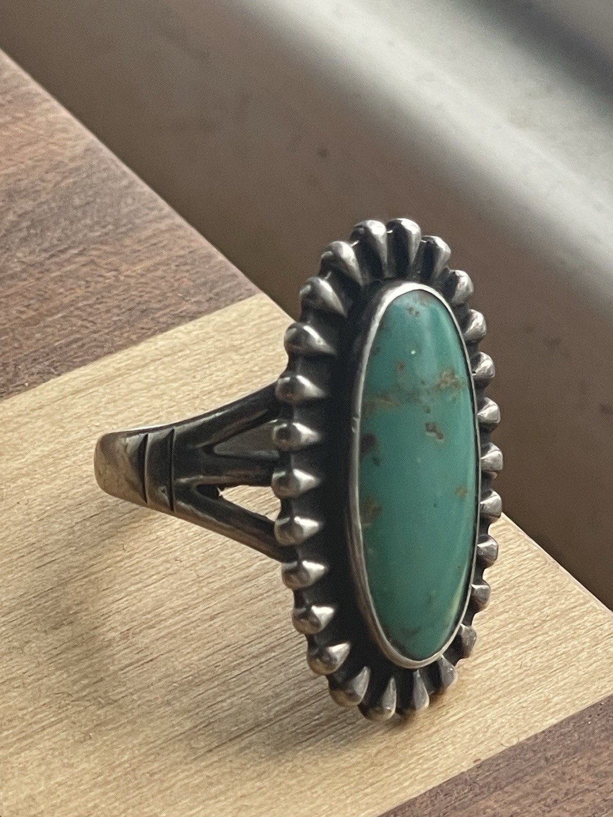 Bell Trading Post Sterling Silver Turquoise Ring Vintage c. 1961-1972 Size 6