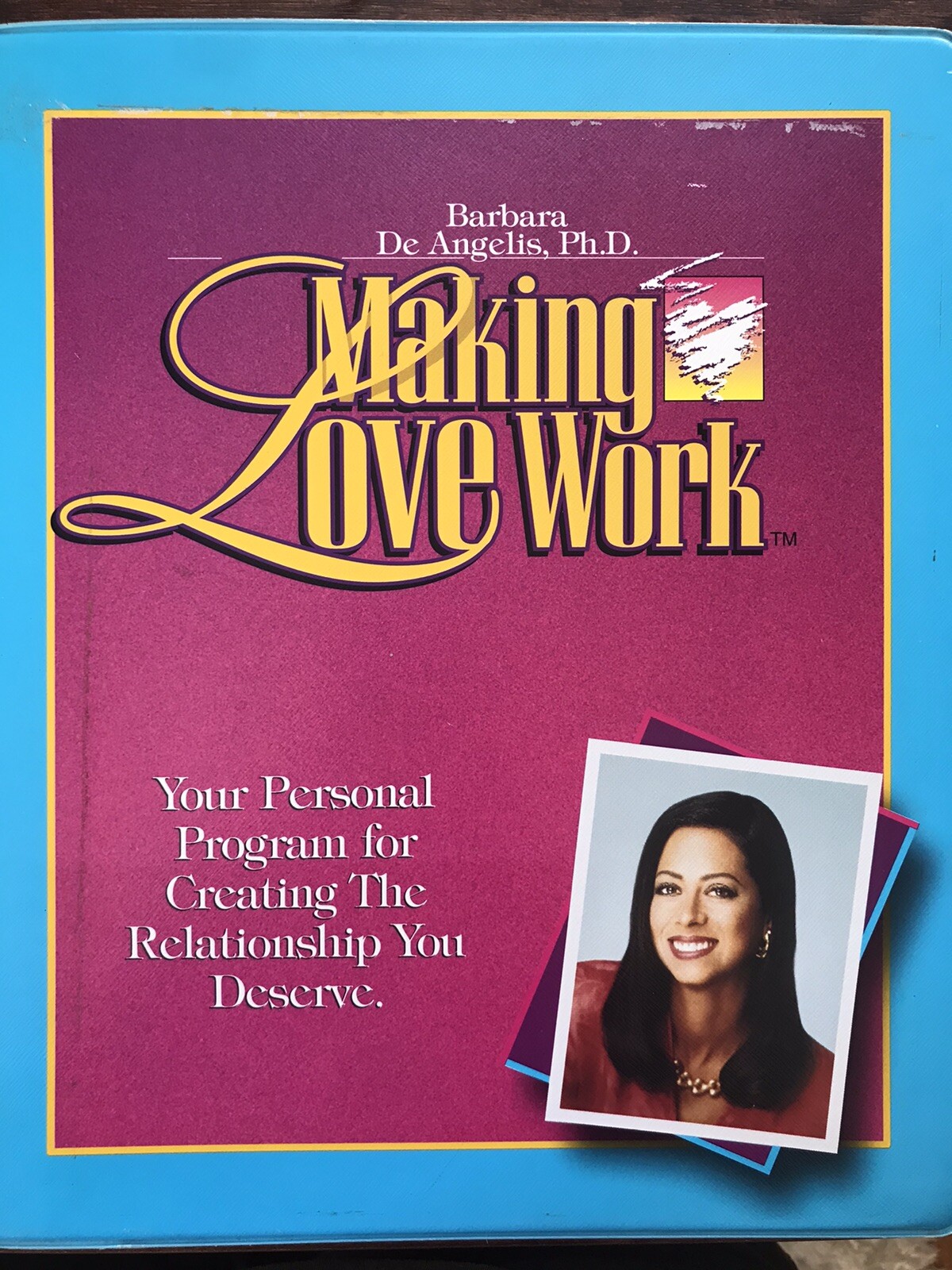 MAKING LOVE WORK by Barbara De Angelis - 2 VHS Tapes 4 Cassettes & Book - 1993