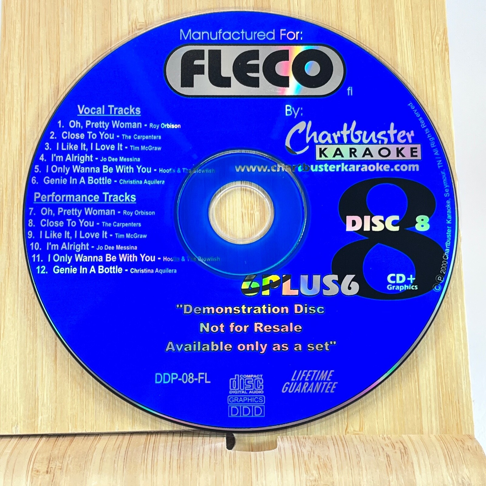 Fleco Chartbuster Karaoke Disc 8 6+6 CD+G DDP-08-FL