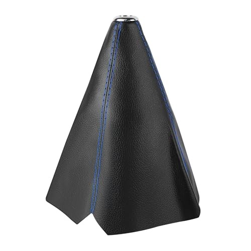  Car Shift Boot Cover, Leather Gear Shift Knob Dust Cover, Manual Blue Line