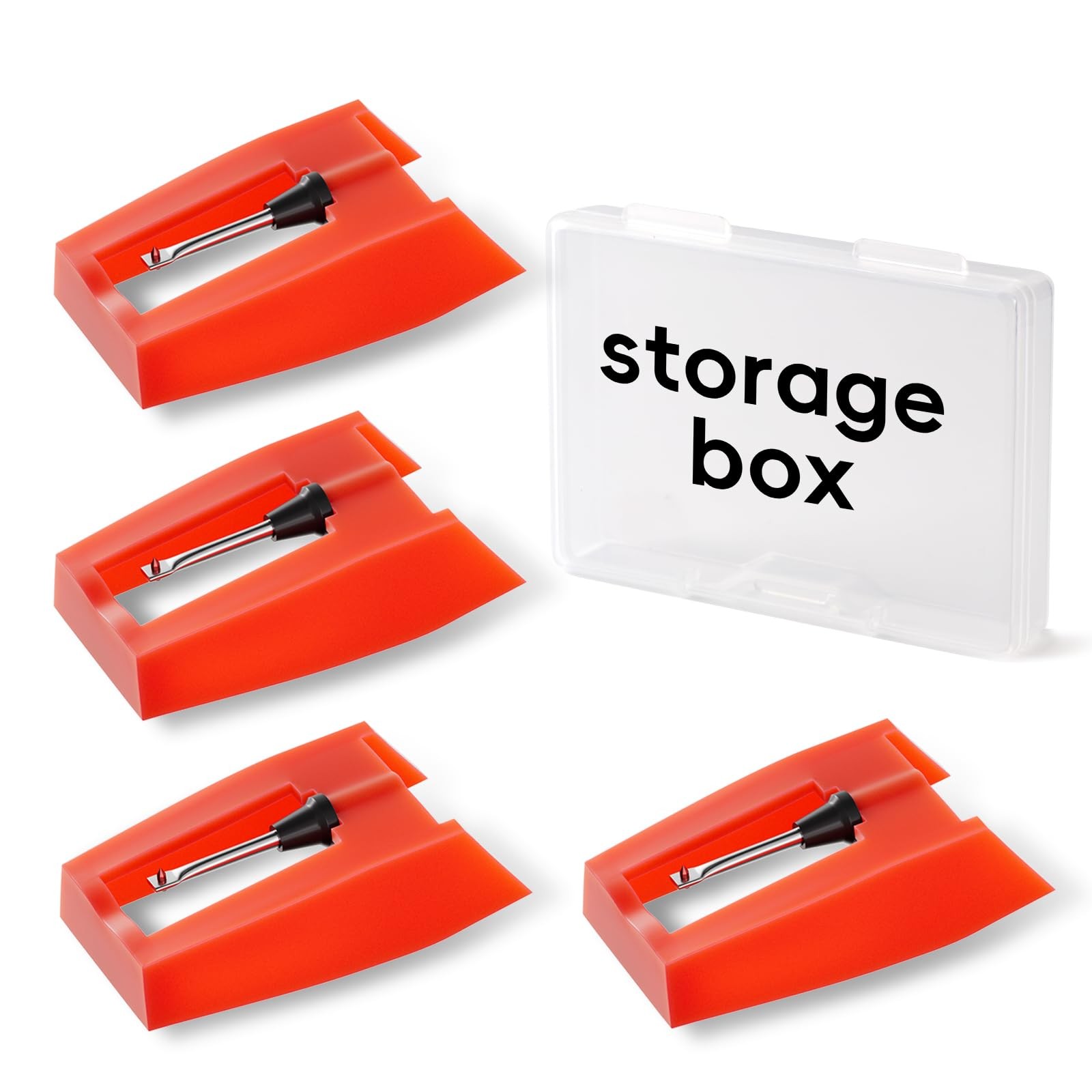 4 Pack Record Player Needles Replacement Compatible with Crosley, Victrola &... 