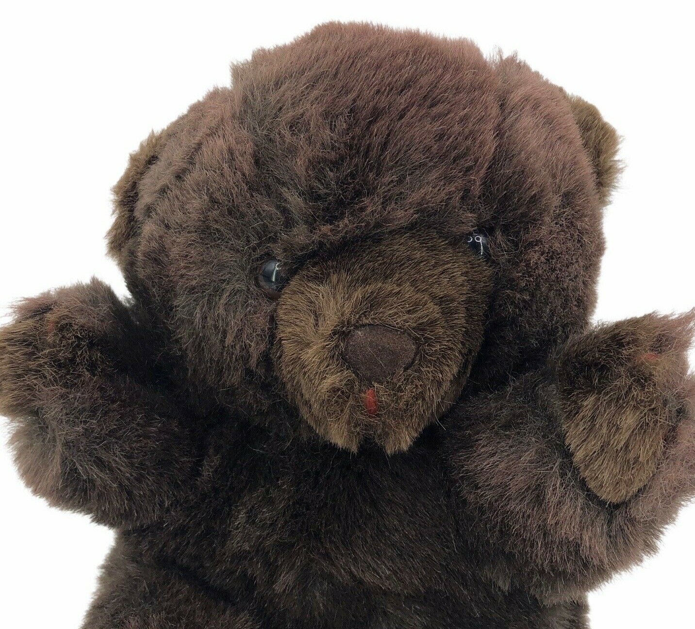 Vintage 80s Brown Teddy Bear Plush Woodland America Wego Stuffed Animal 1982