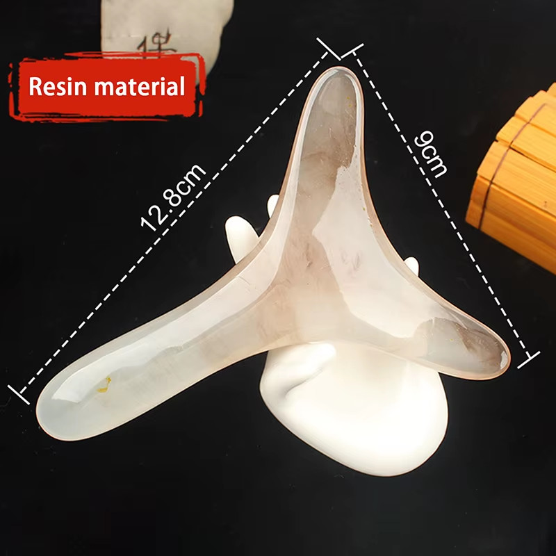 Triangle Shaped Beauty Guasha Massage Board Resin Acupuncture Shiatsu Tool Facia