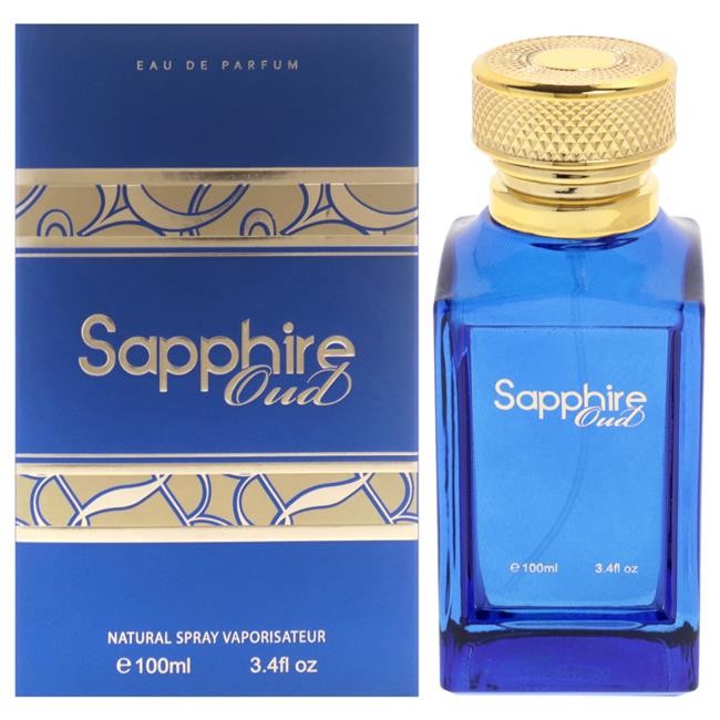 Fine Perfumery I0154556 3.4 oz Sapphire Oud Eau De Parfum for Unisex