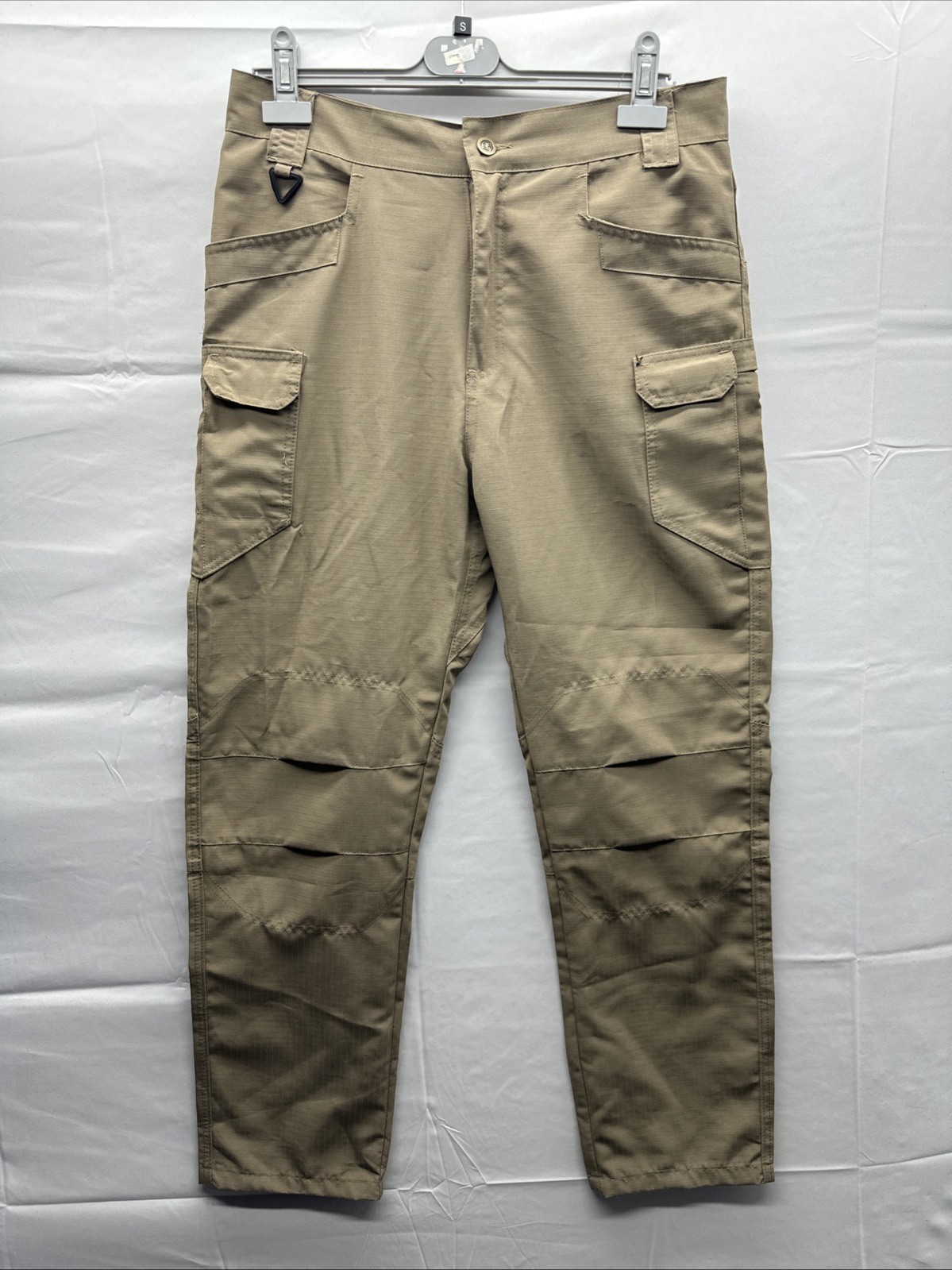 Unbranded Men Brown Tactical Cargo Pants Trousers 32 Waist 29 Leg W32 L29