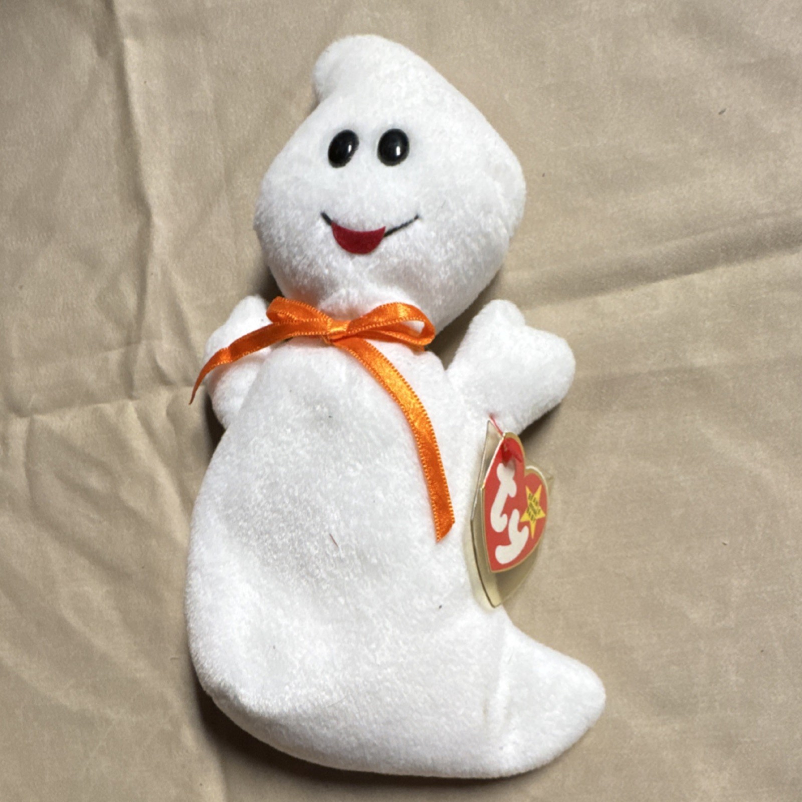 Ty Beanie Babies Spooky Ghost Retired 1995 Plush for Ages 3+ Rare