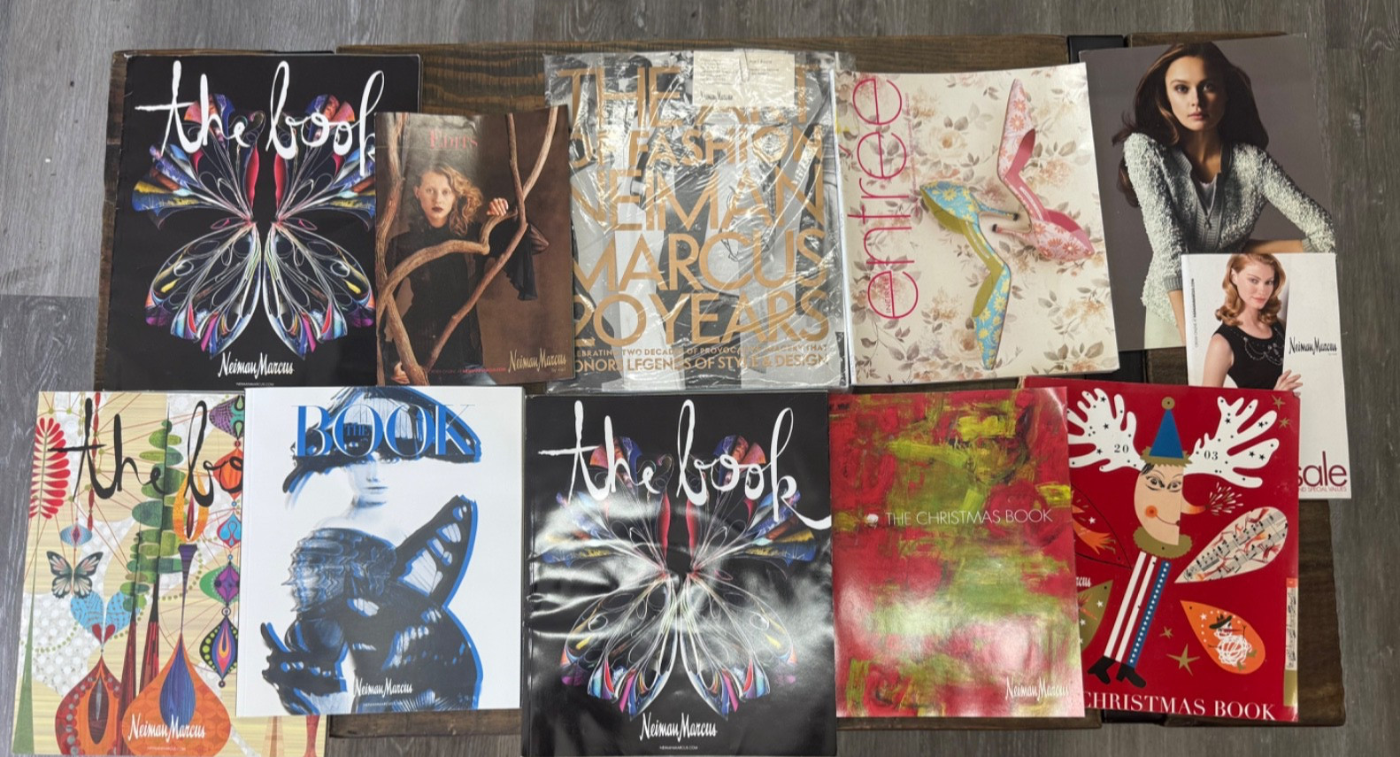 Lot of 11 Neiman Marcus Catalog Fashion Magazines inc Christmas 2003 & 2008