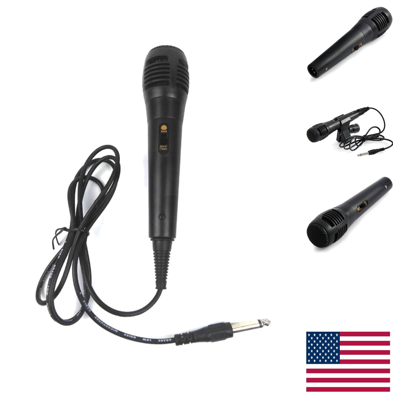 5 Ft Cord Karaoke Microphone with Unidirectional Pickup - Superior Audio Quality