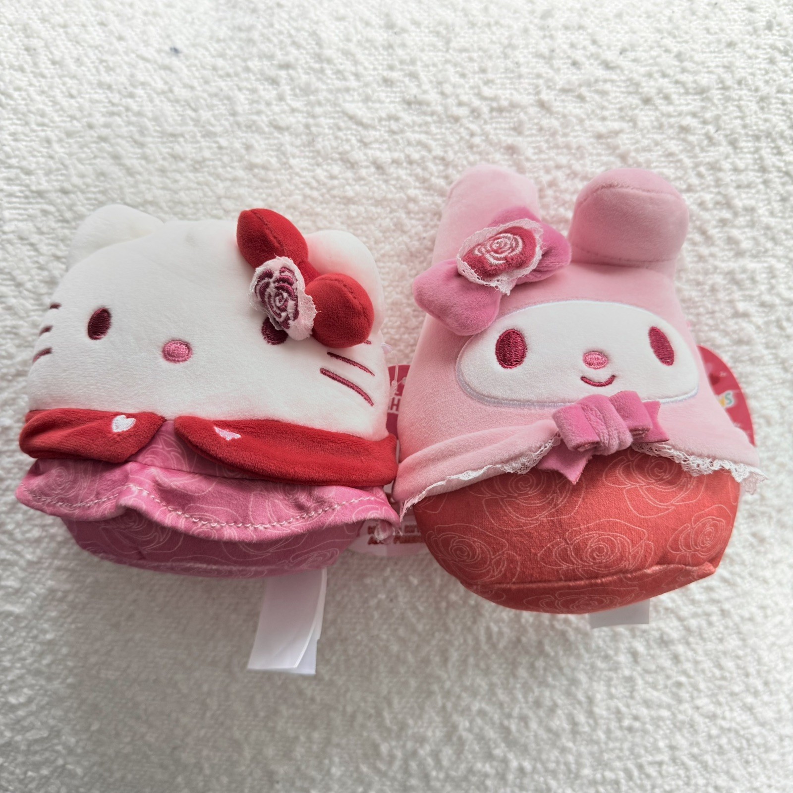 2026 Squishmallows Valentines Pair Hello Kitty My Melody 5” Set NWT