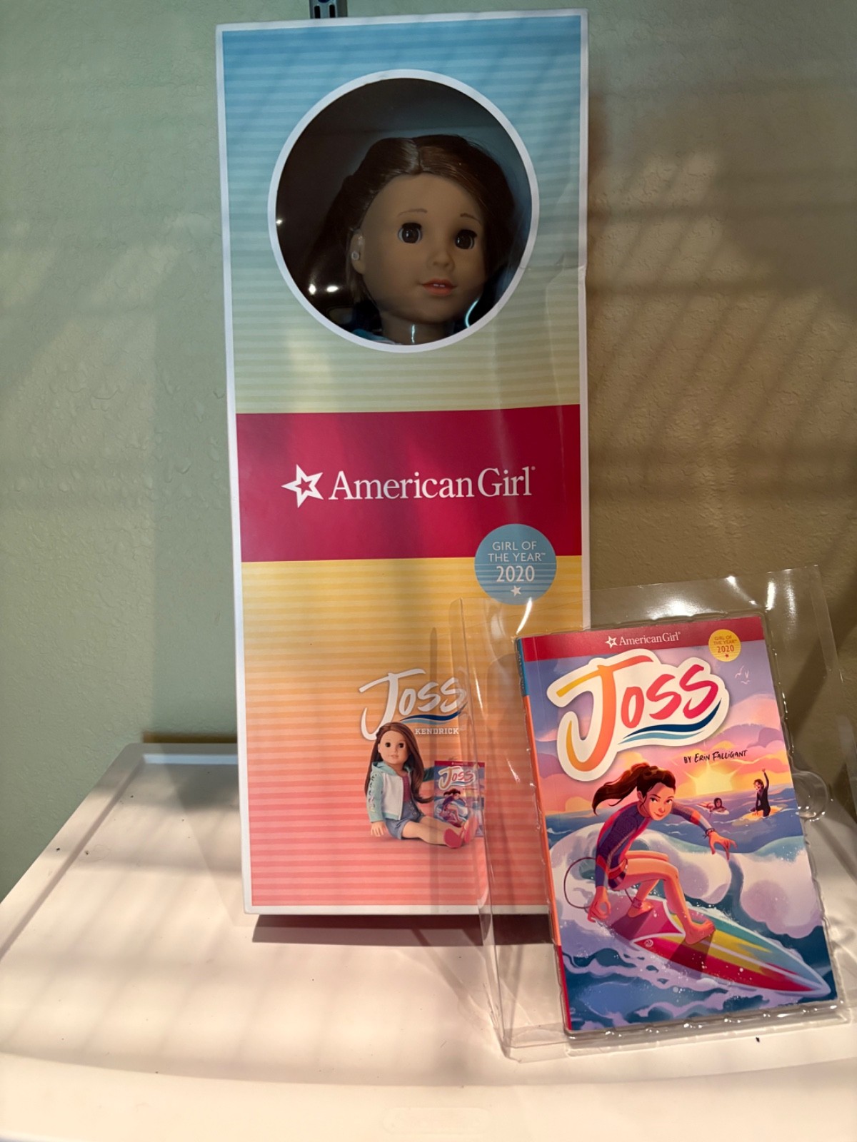 American Girl Doll Joss with book