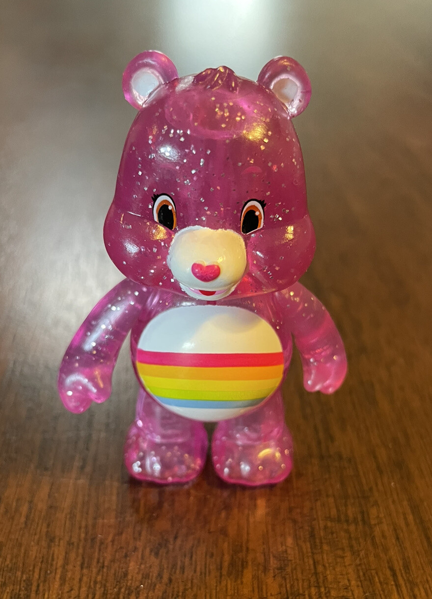 Care Bear Figurine 3" Cheer Bear Glitter
