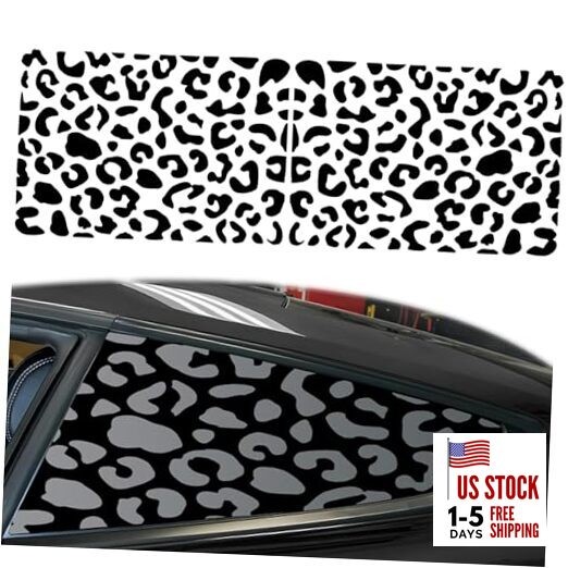 Car Side Window Leopard Cheetah Decals, Universal for SUV Sedan Trucks, Matte 