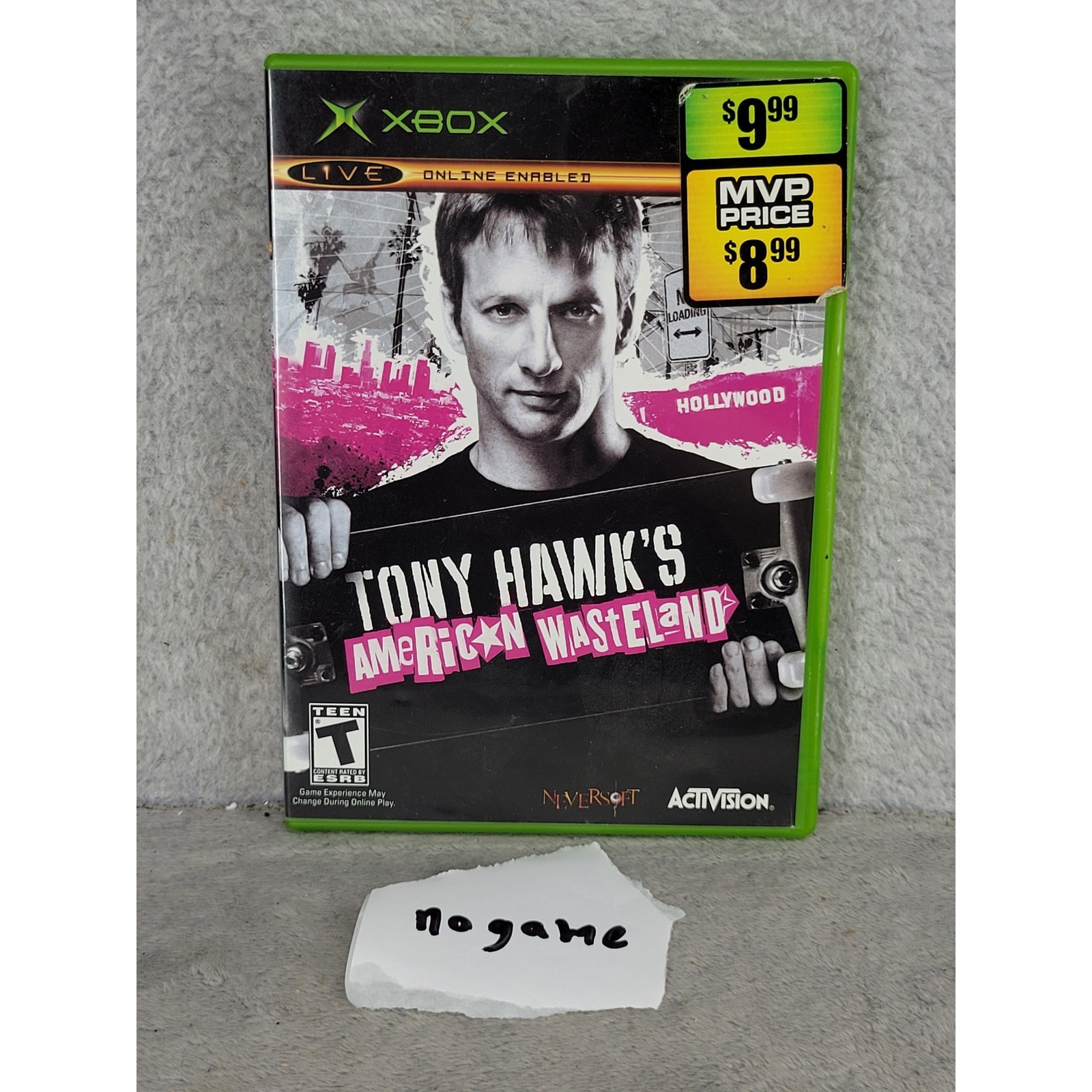 Tony Hawk's American Wasteland Microsoft Xbox 2005 CASE ONLY NO GAME DISC