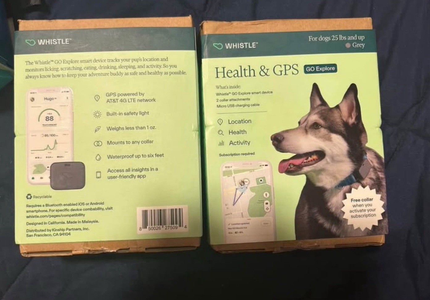 Whistle (100-04201-00) "GO Explore" Dog GPS Tracker & Health Monitor