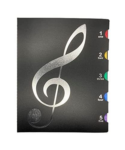 Writable black 40-page storable score file A4 sheet music holder file brass band