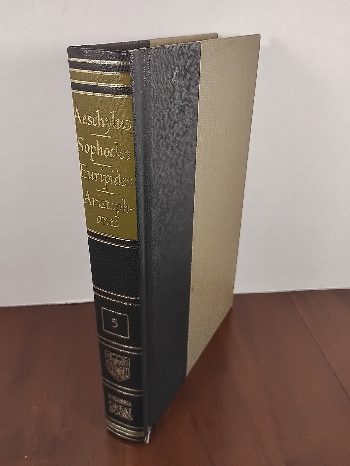 Aeschylus Sophocles Euripides & Aristophanes - 1989 - 1/4 Leather Britannica