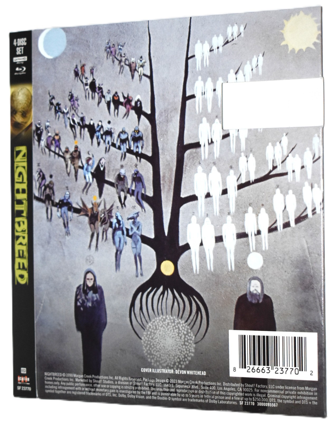 Exclusive UHD SLIPCOVER ONLY - Fits: Nightbreed Scream Factory Ultra HD Blu-ray