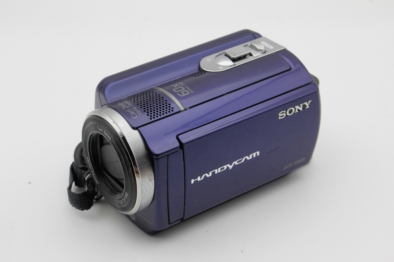 Sony Handycam DCR-SR68 Purple Video Digital Camcorder 60x Zoom 80GB HDD - Tested