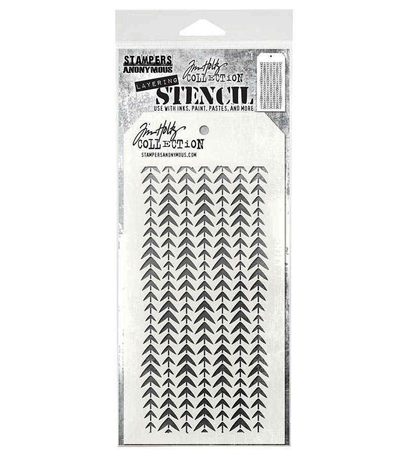 Tim Holtz Layered Stencil 4.125"X8.5"-Tracks