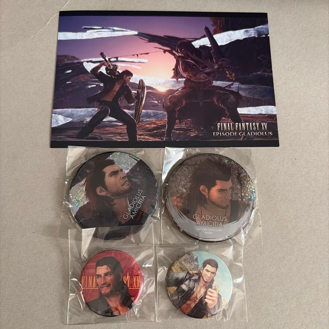 Can Badge Post Card Gladio FF15 Final Fantasy 15