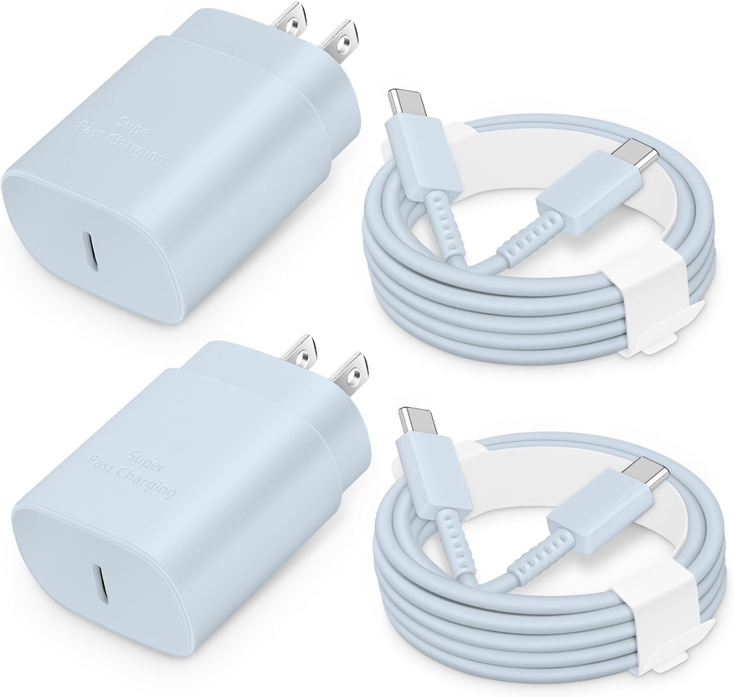 25W USB-C Fast Charger Block for Galaxy S24/S23, Pixel 8/7, iPhone 17/16/15