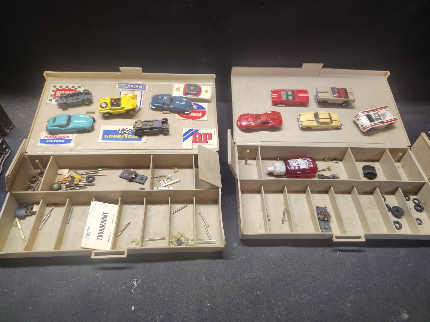 Vintage Slot Car Parts Accessories Bodies Chassis Tires Pins  Lot