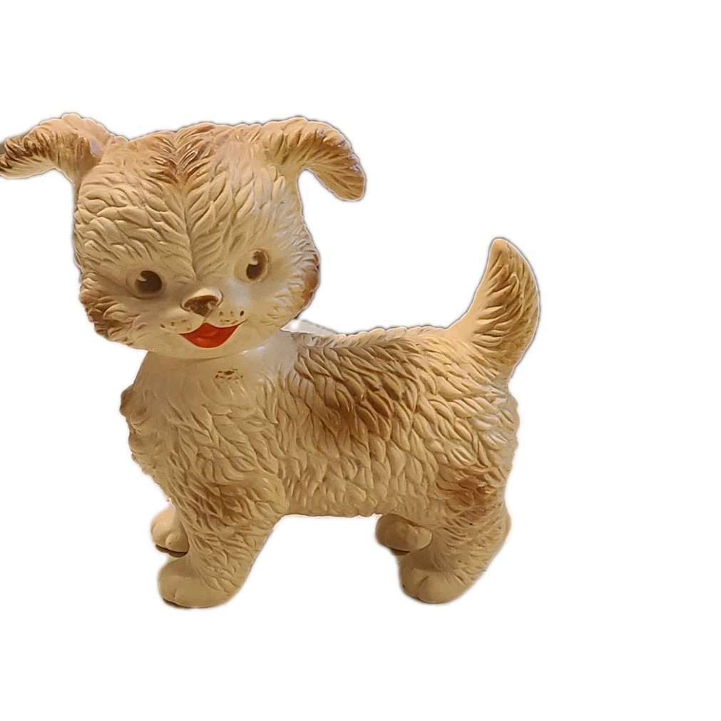 Vintage Edward Mobley Rubber Puppy Dog Squeaky 6"