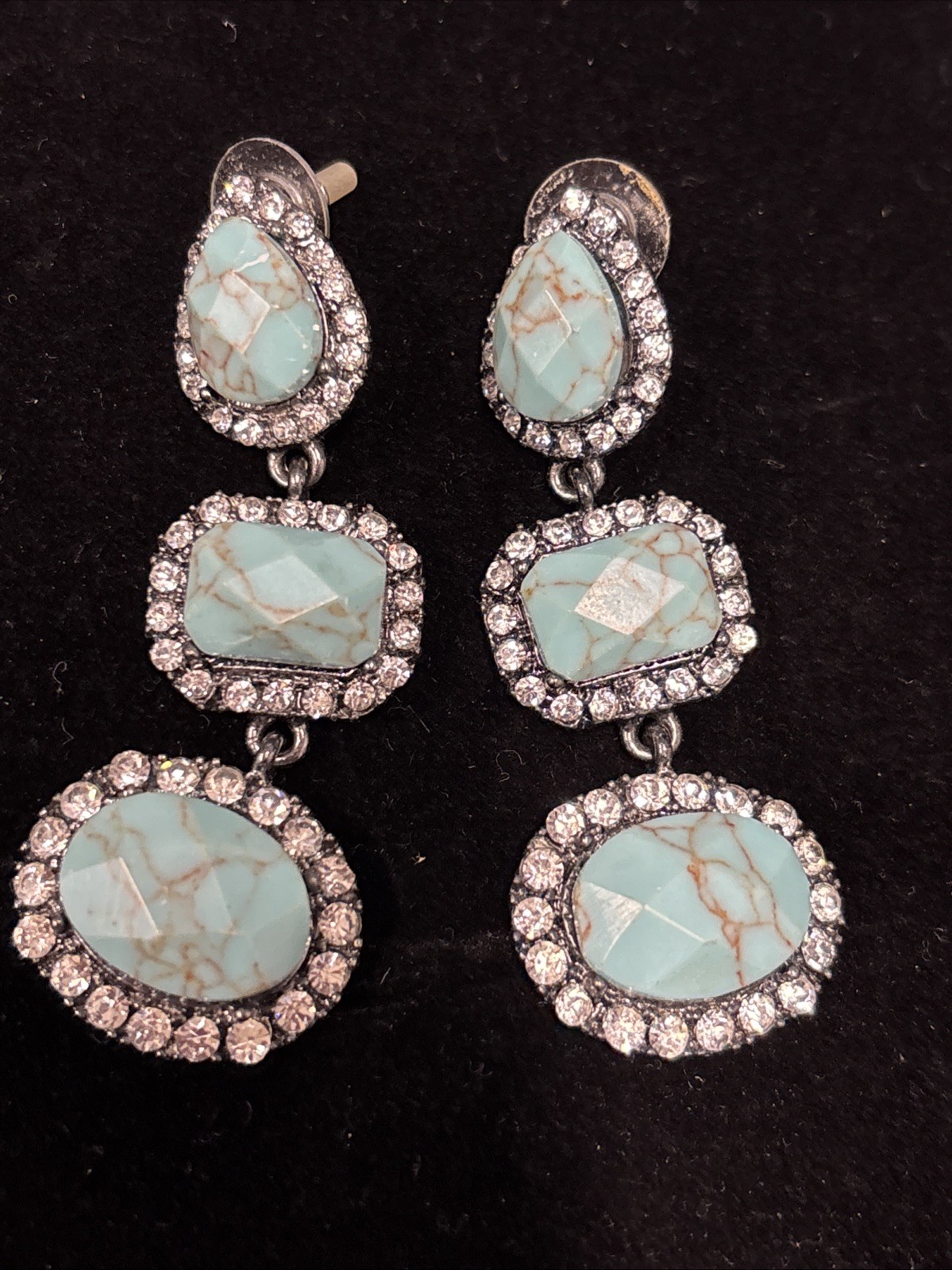 baublebar earrings Dangling 3” Faux