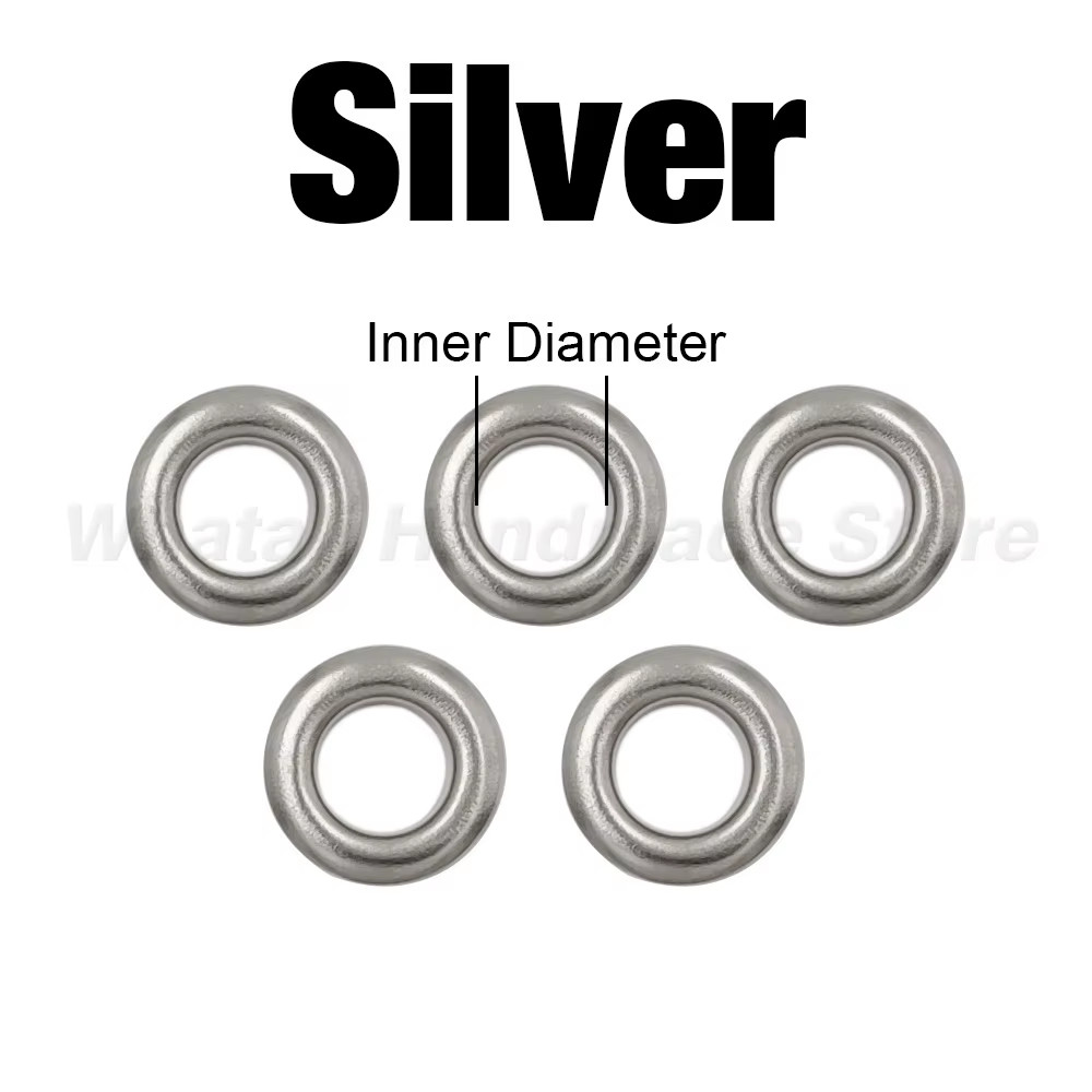 100 Sets 4Mm Metal Eyelets Grommet Ring with Washer Multicolor for Scrapbooking 