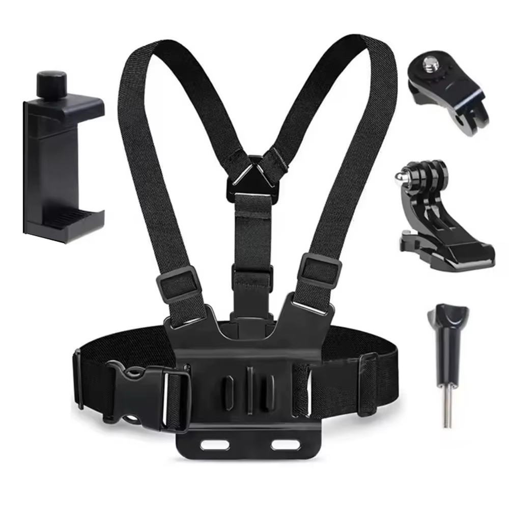 Roreta Action Camera Kit Head Strap Chest Strap Phone Holder for Gopro Phone Osm