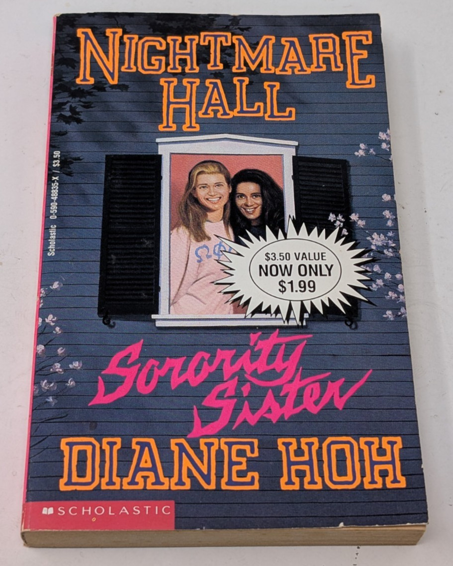 Nightmare Hall Sorority Sister by Diane Hoh Variant Cover Horror Paperback VTG