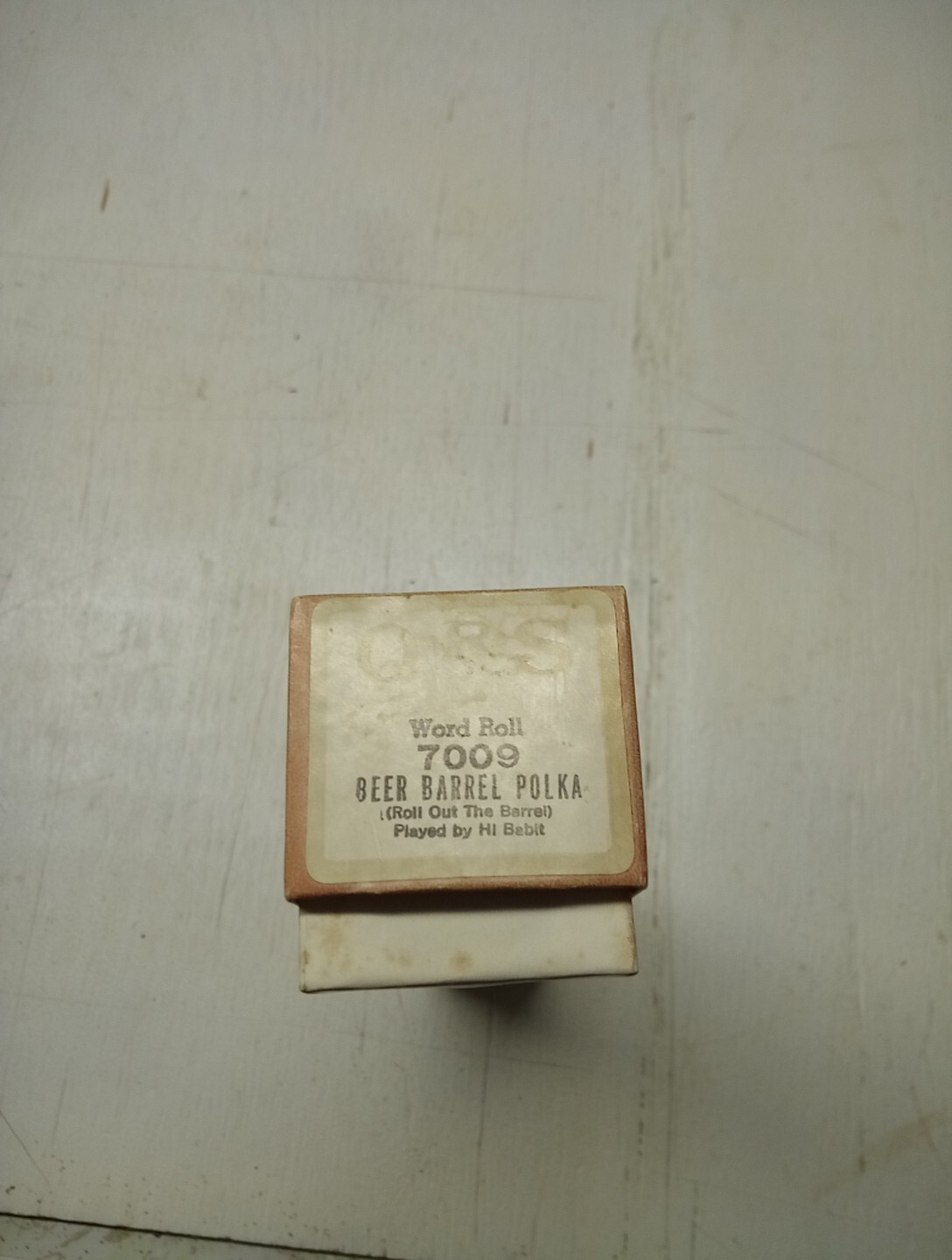 QRS Player Piano Word Roll 7009 Beer Barrel Polka [Roll Out The Barrel] VGC