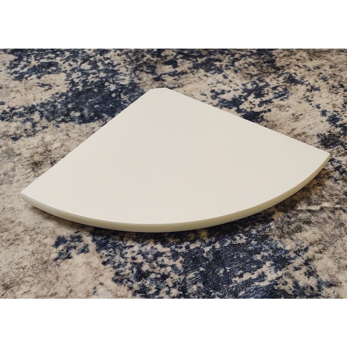 White Corner Shelf, Oak Floating Shelf, Wall Mount Shelf 