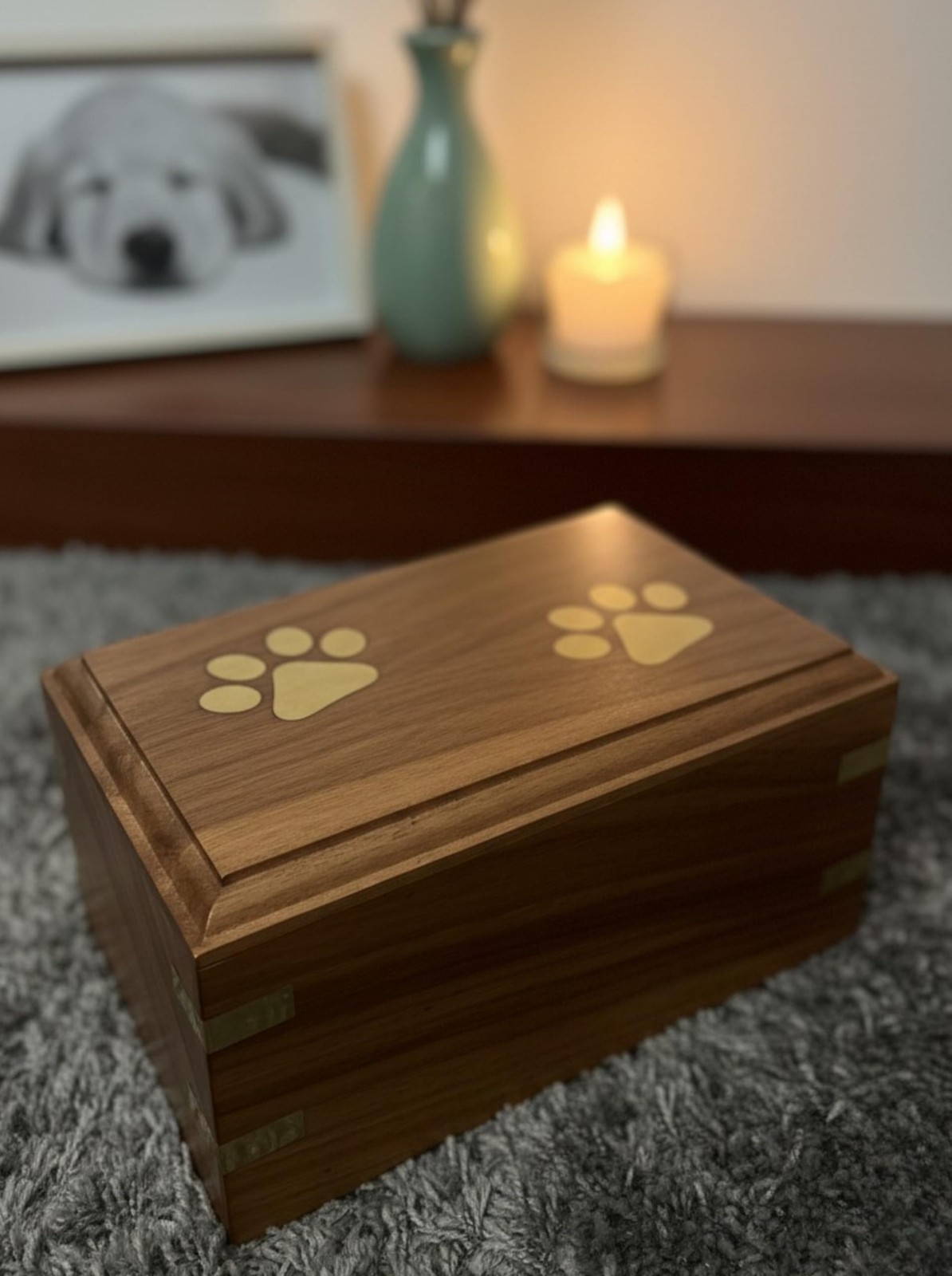 Wooden Urn - Pet Urns For Dogs Ashes, Decorative Wooden Pet Urns For Ashes - ...