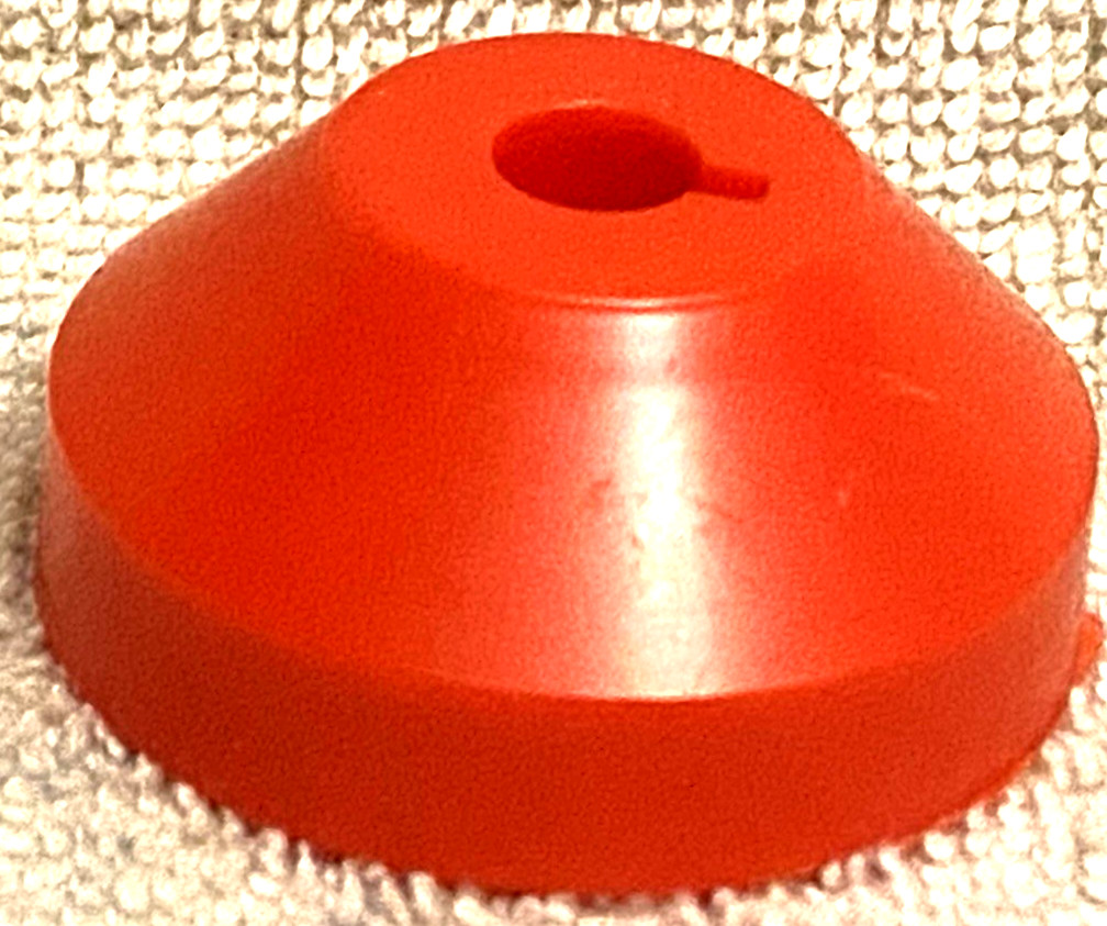 Bags Unlimited A45AD5Pk - 7 Inch 45 RPM Record Adaptor Dome - 5 Pack Red *NEW*