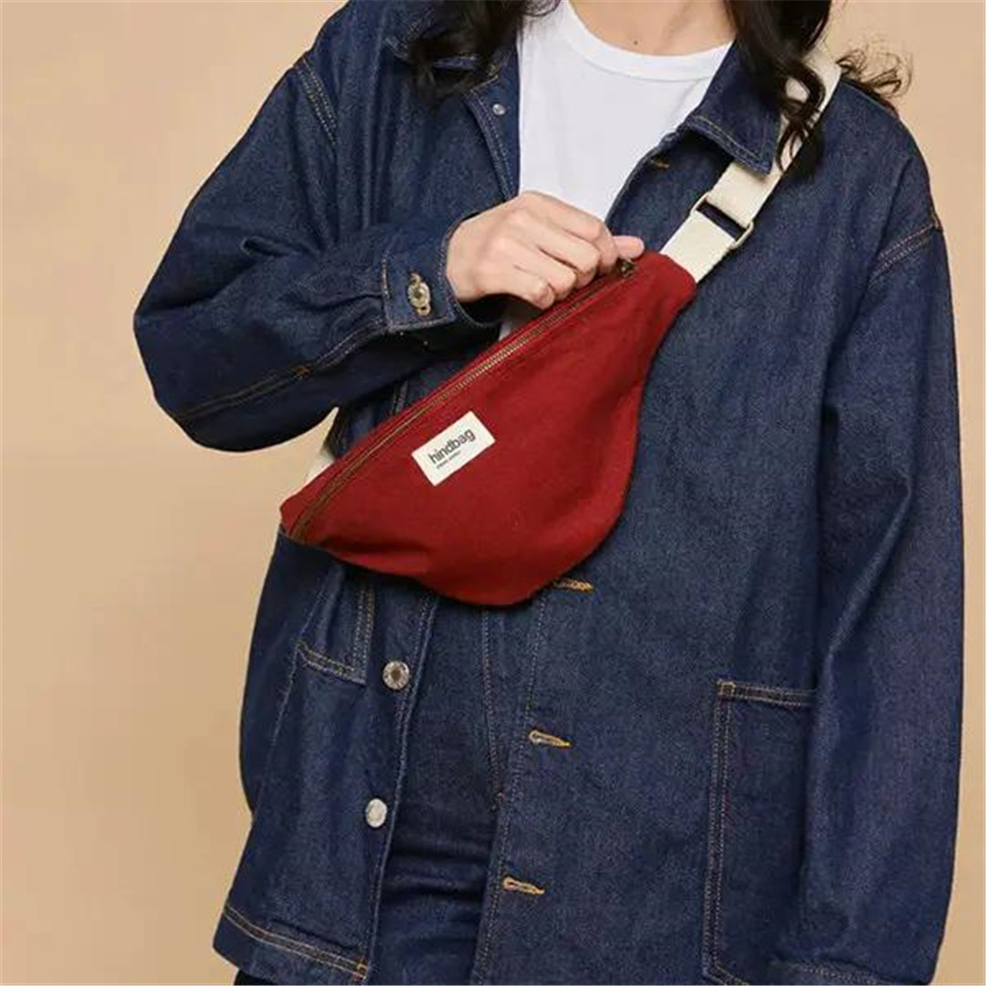 Marsupio Cotone Biologico Olivia 32x15x9cm Terracotta