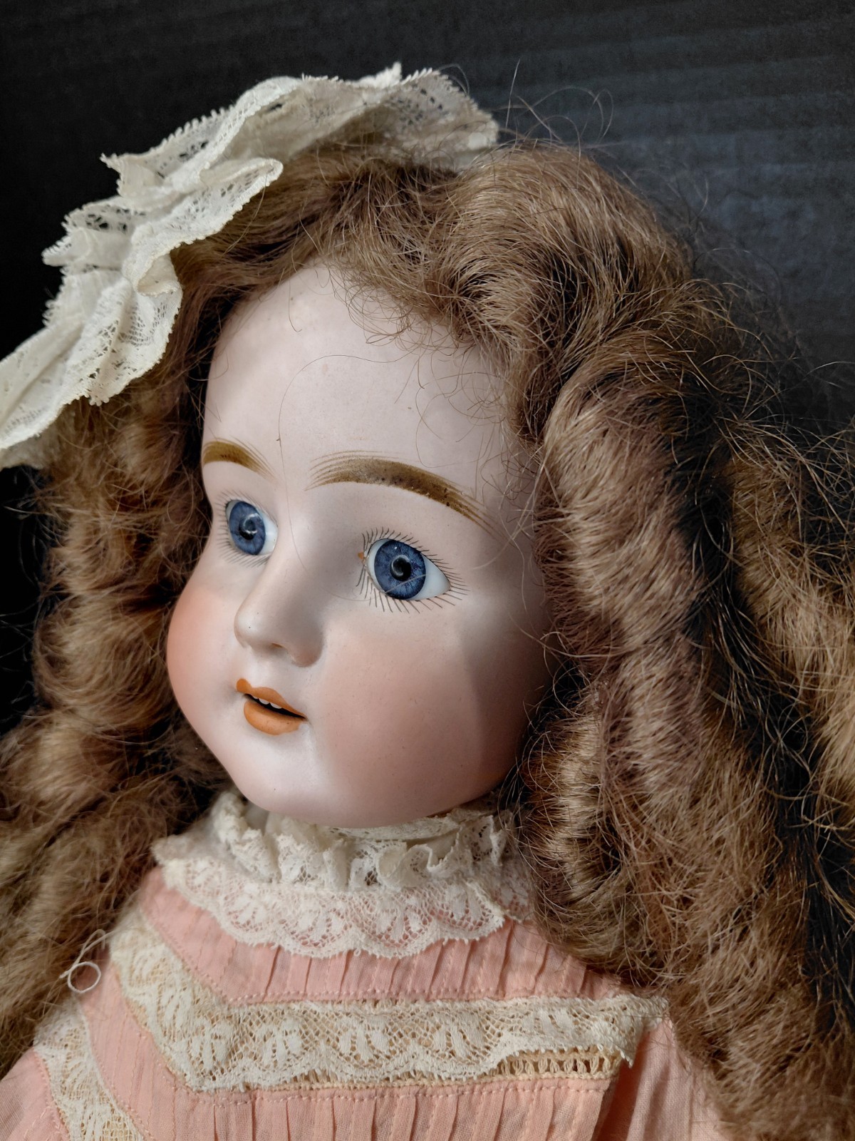 25" A.M. Pansy IV  Bisque Head Doll,  4 Piece Costume, Good Quality Body