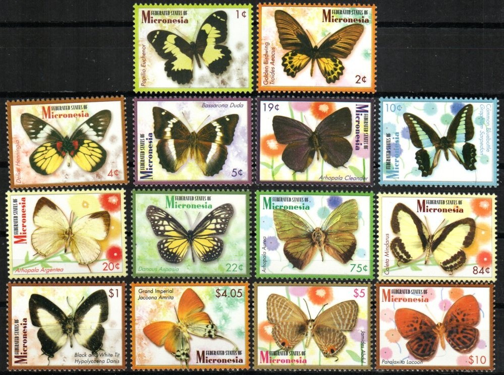Micronesia Stamp 702-715  - Butterflies