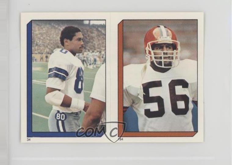 1986 Topps Album Stickers Tony Hill Chip Banks #184-34 0b2