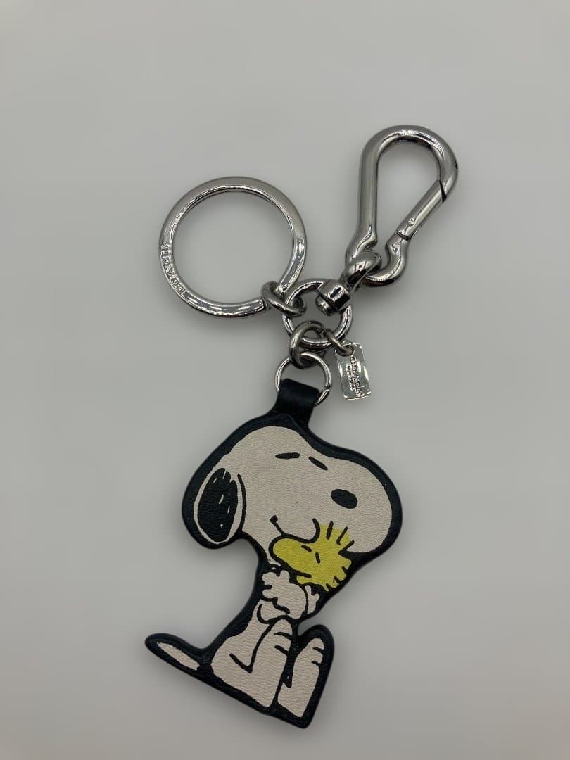 Coach Snoopy & Woodstock Keychain Bag Charm Fob