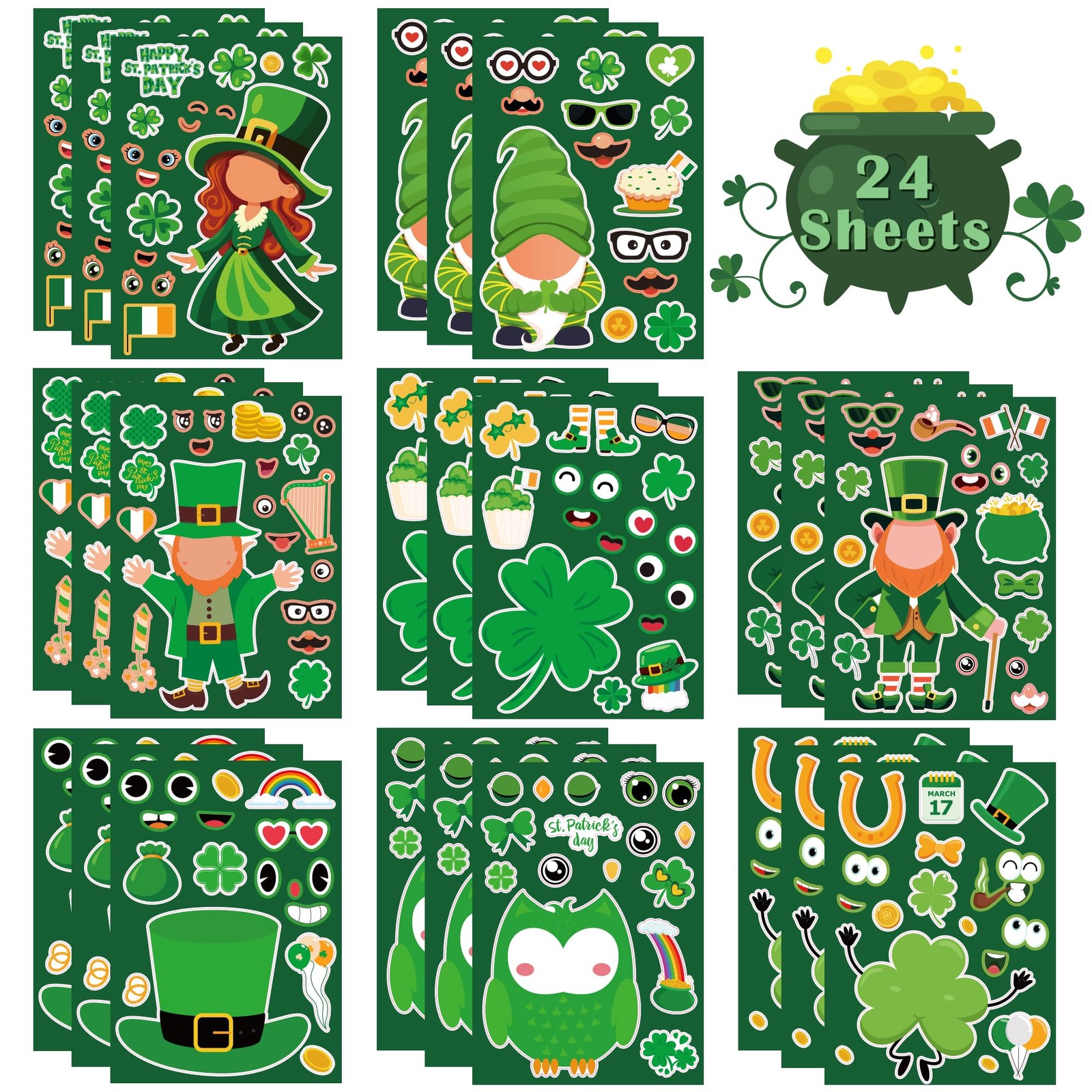 OHOME St Patricks Day Stickers - Accessories 